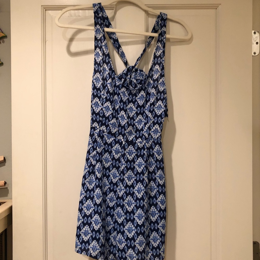 Blue boutique romper, size M.